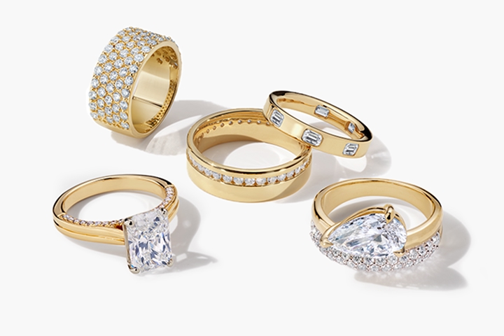 Pairing engagement and  wedding rings